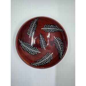 Handpainted NDEBELE Food Safe Wooden Bowl Worx of Africa
